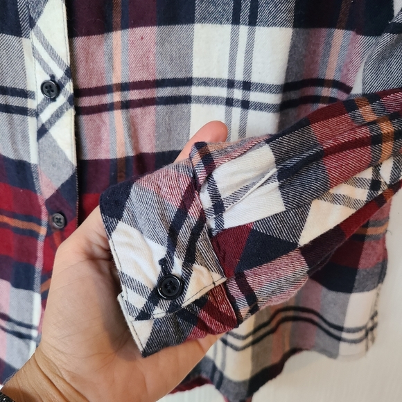 RAILS red navy plaid button down flannel shirt - Picture 7 of 7